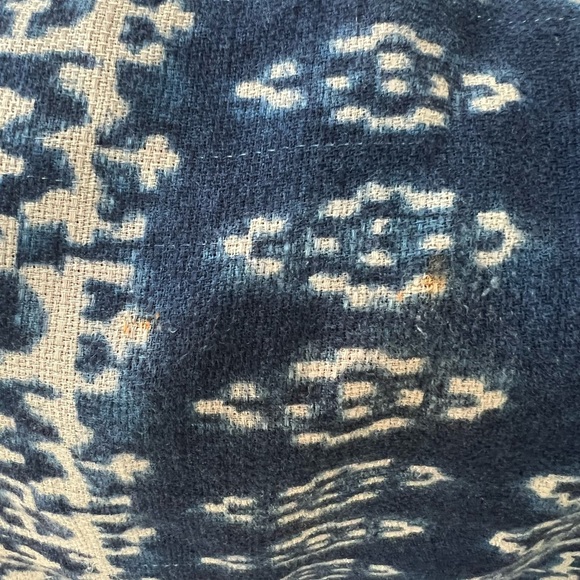 Coldwater Creek pre worn Navy and Cream Patterned Asymmetrical Skirt size M - Picture 12 of 13